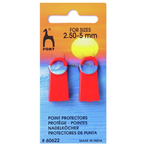 Pony Point Protectors 2 pack | 2.5 - 5 mm Knitting Needle Size