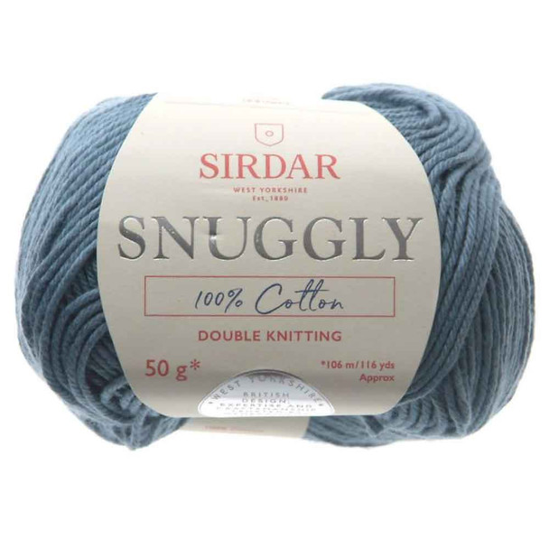 Sirdar Snuggly 100% Cotton DK | 50g balls | 750 Smokey Blue