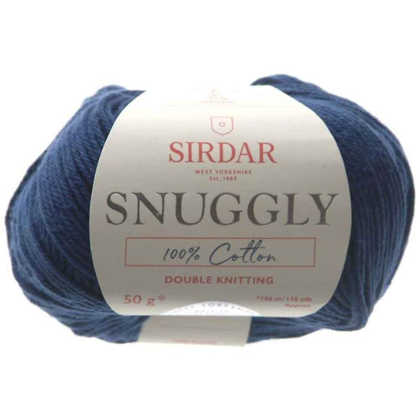 Sirdar Snuggly 100% Cotton DK | 50g balls | 758 Navy