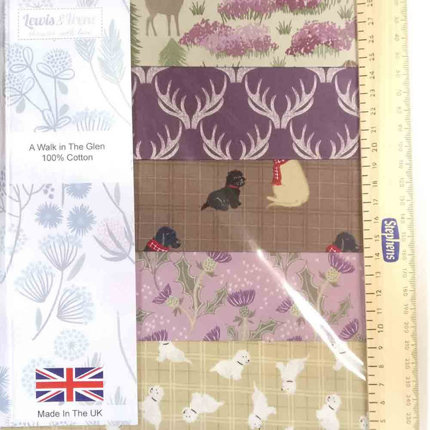 Cool, A Walk in The Glen | Lewis & Irene | Fat Quarter Bundle - Main image