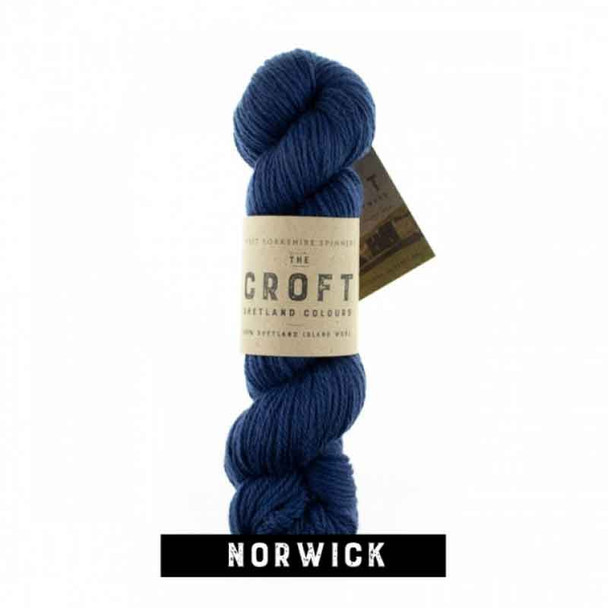 WYS The Croft Shetland Aran Solid Colours Knitting Yarn 100g Hanks | 172 Norwick