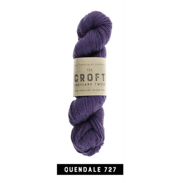 WYS The Croft Shetland Aran Solid Colours Knitting Yarn 100g Hanks | 727 Quendale