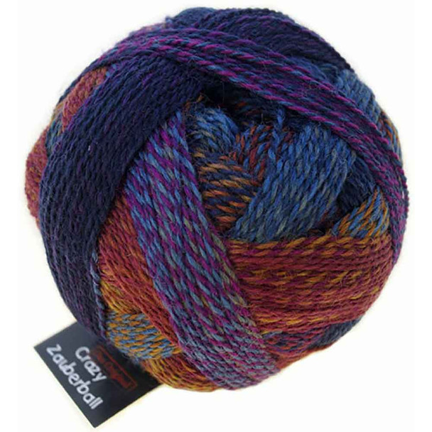 Schoppel Zauberball Crazy 4 Ply Multi-Coloured Knitting Yarn, 100g Balls | 2248 Cinnamon Bun