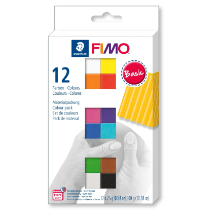 Fimo Soft | Basic Colour Pack | 12 Colours | Staedtler