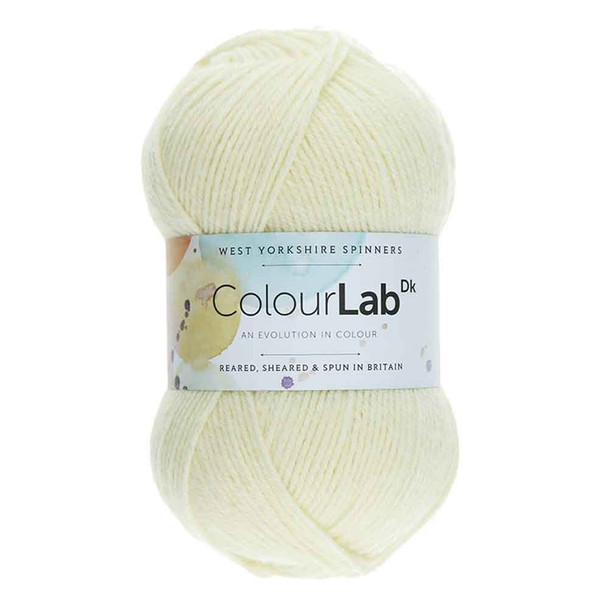 WYS ColourLab DK Knitting Yarn, 100g Balls |  010 Natural