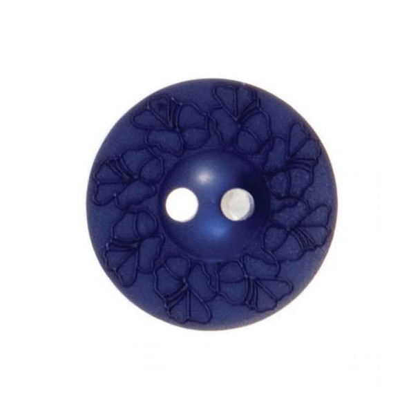 Dark Blue Flower Button| 18mm | 50pk