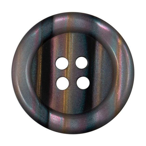 Round Buttons | 23mm | Light Grey Irridescent Striped | ABC Buttons