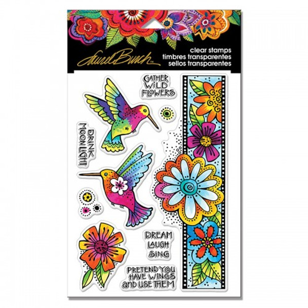 Stampendous | Laurel Burch Clear Stamps | Hummingbird Wishes