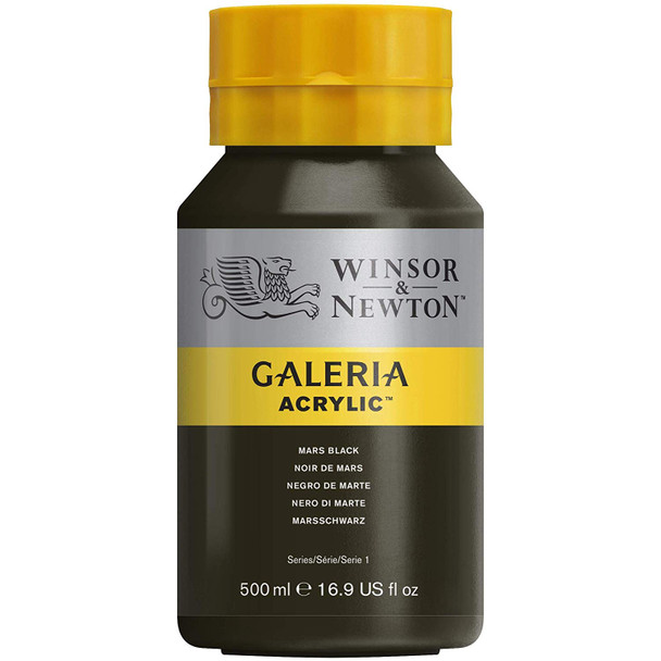 Winsor & Newton Galleria Acrylic 500ml | Mars Black