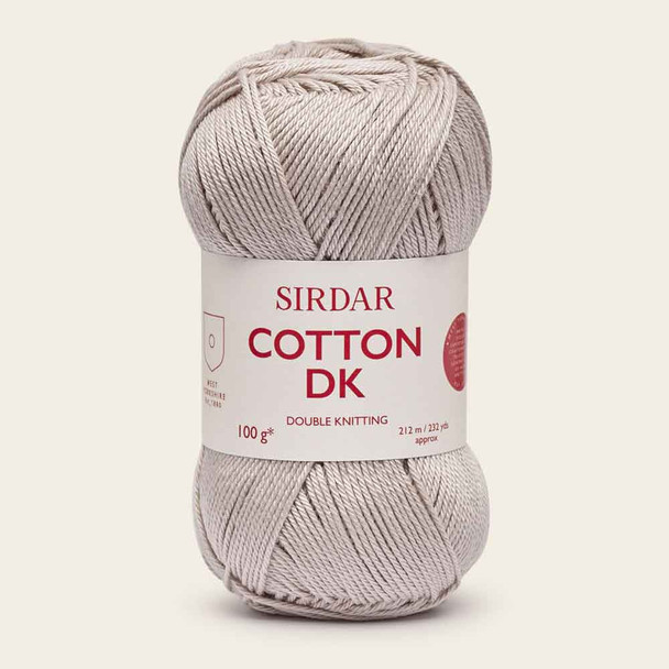 Sirdar Cotton DK Knitting Yarn, 100g Balls | 504 Oyster