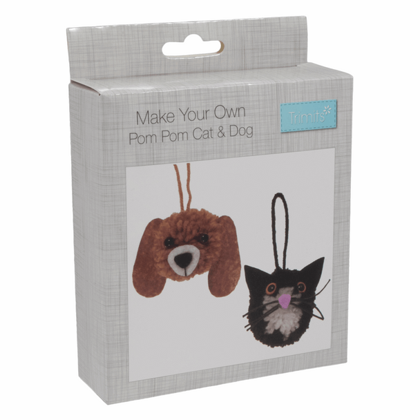 Trimits | Pom Pom Decoration Kit | Cat & Dog | Box