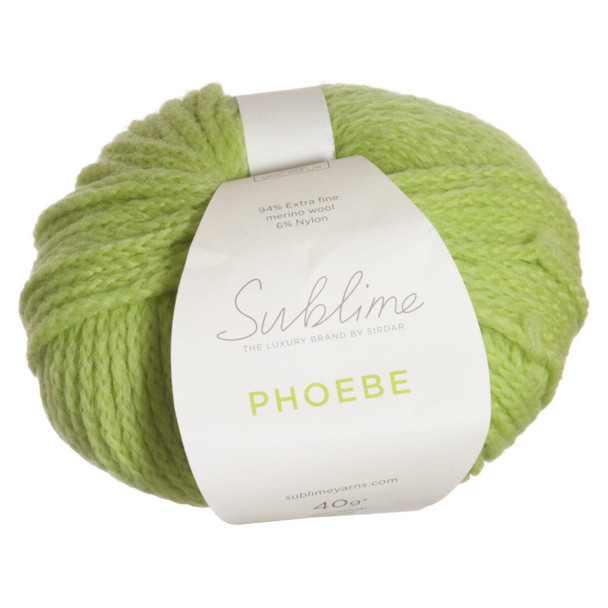 Sublime Phoebe Chunky Knitting Yarn, 50g Balls | 534 Lime