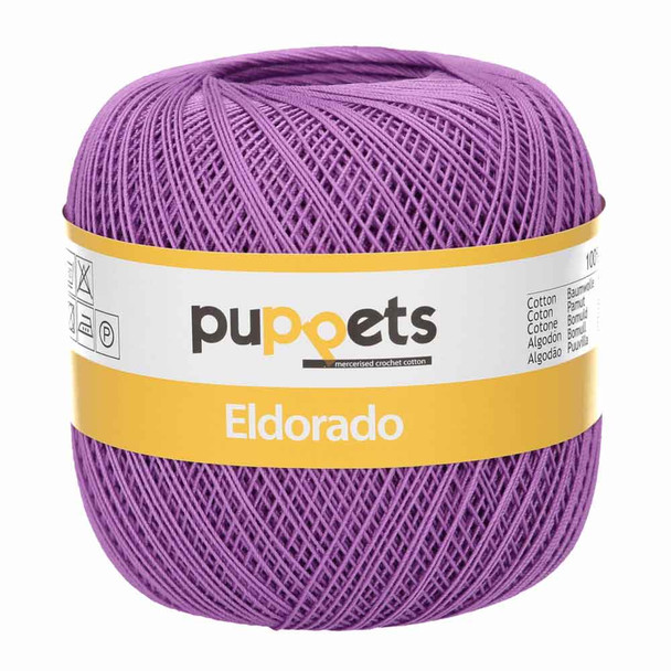 Puppets Eldorado 16 Tkt Crochet Cotton Yarn, 50g | 7098 Purple