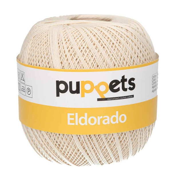Puppets Eldorado 10 Tkt Crochet Cotton Yarn, 100g | 4269 Ecru
