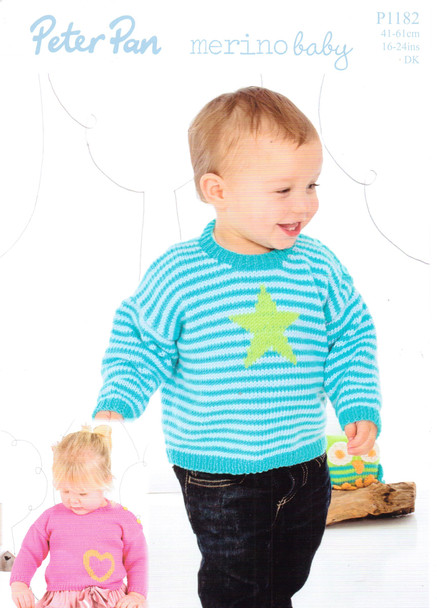 Motif Sweaters DK Pattern | Peter Pan Merino Baby DK 1182