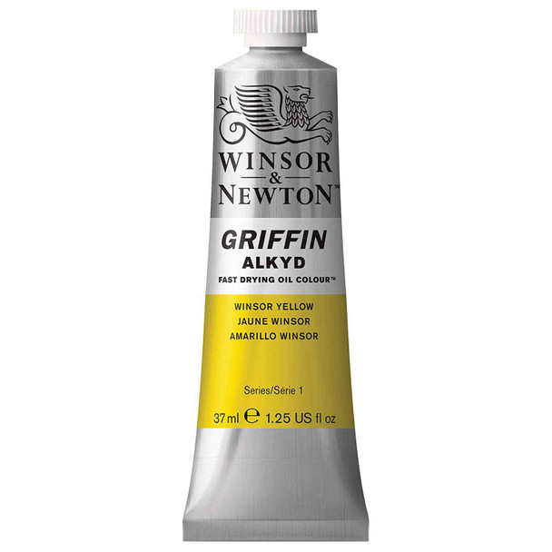 Winsor & Newton Griffin Alkyd Fast Drying Oil Paint, 37 ml Tubes | Winsor Yellow