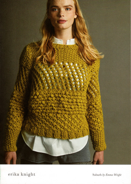 Suburb Womens Lacy Sweater Pattern | Emma Wright 