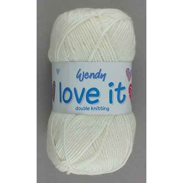 Wendy Love It DK Knitting Yarn, 100g Balls | 5002 Cream