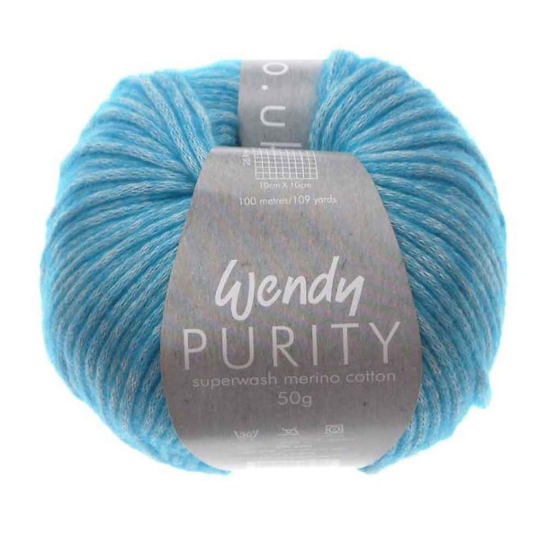 Wendy Purity Merino Cotton Knitting Yarn | 5167 Air