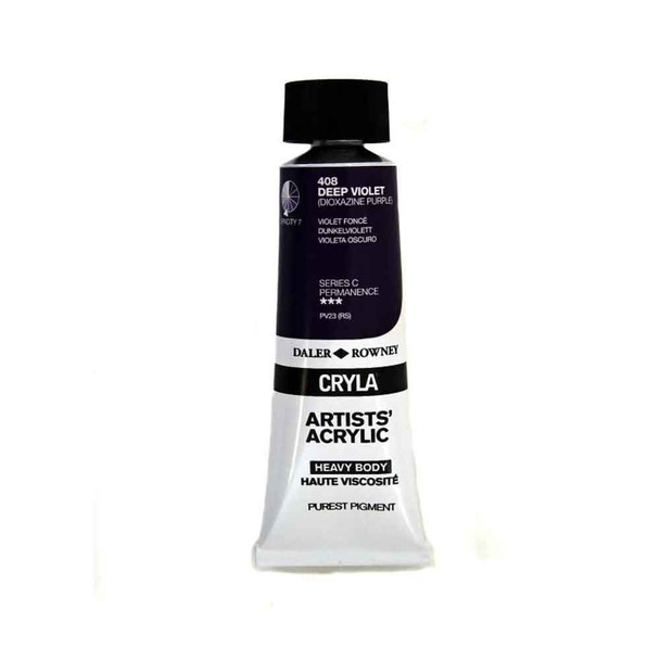 Daler Rowney Cryla Artists Acrylic, 75ml Tubes | Deep Violet (Series C)