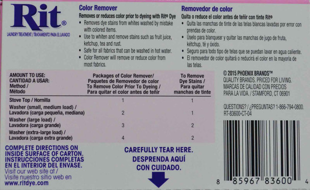 Rit Dye Colour Remover in 56.7g Box - Main 1