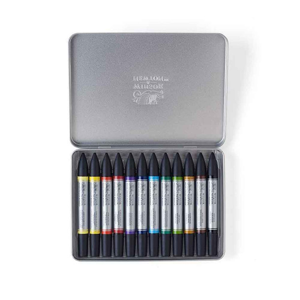 Winsor & Newton Watercolour Marker Set | 12 marker Set - Inside