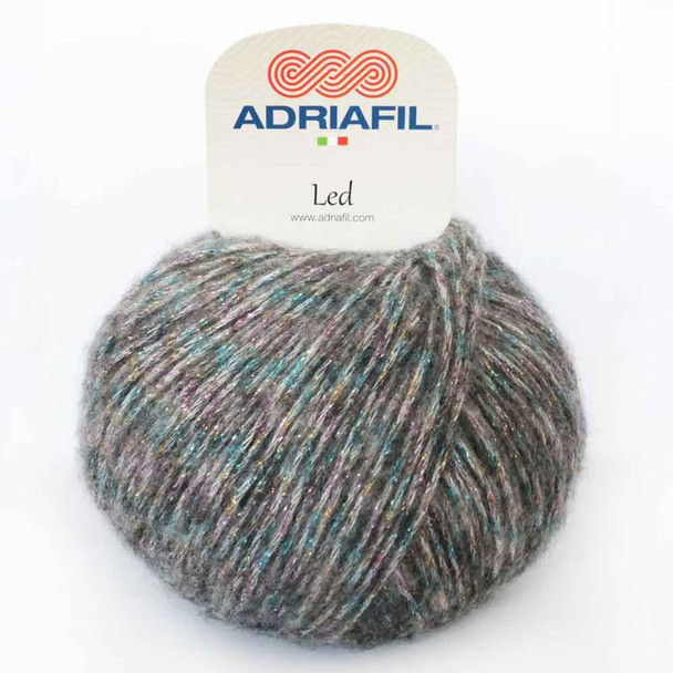 Adriafil LED Knitting Yarn in 50g Balls | 25 Grey