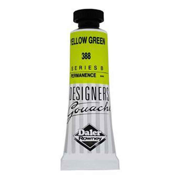 Daler Rowney Designers Gouache, 15 ml Tubes | Yellow Green