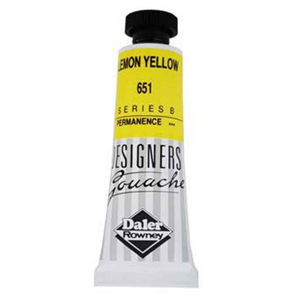 Daler Rowney Designers Gouache, 15 ml Tubes | Lemon Yellow