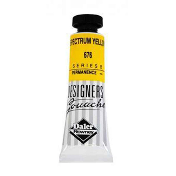 Daler Rowney Designers Gouache, 15 ml Tubes | Spectrum Yellow