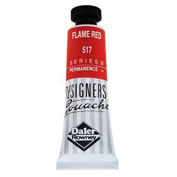 Daler Rowney Designers Gouache, 15 ml Tubes | Flame Red