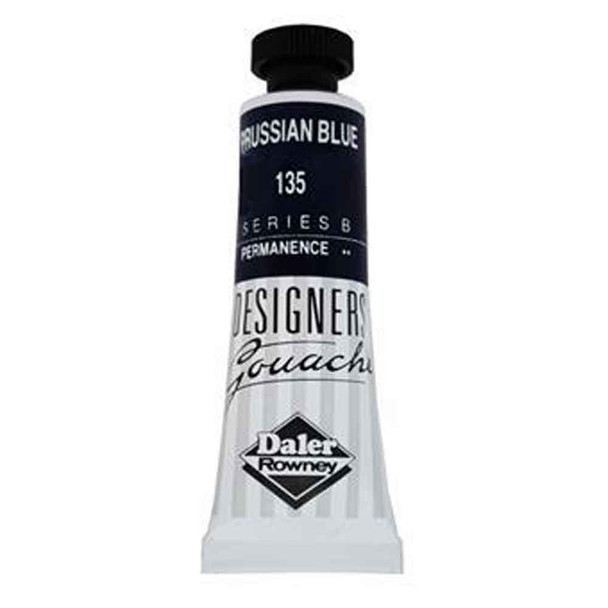 Daler Rowney Designers Gouache, 15 ml Tubes | Prussian Blue