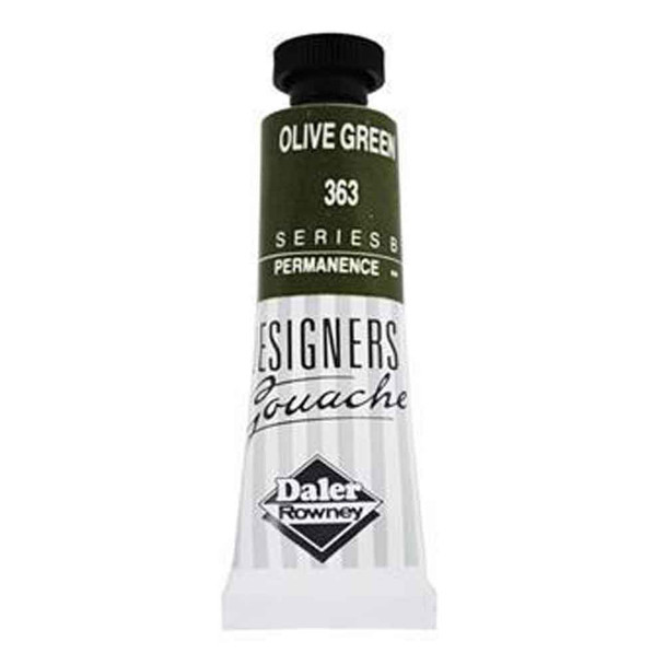 Daler Rowney Designers Gouache, 15 ml Tubes | Olive Green