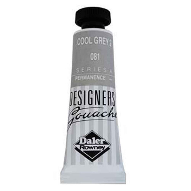 Daler Rowney Designers Gouache, 15 ml Tubes | Cool Grey 2