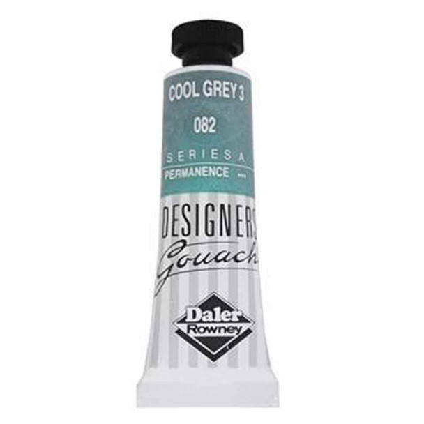 Daler Rowney Designers Gouache, 15 ml Tubes | Cool Grey 3