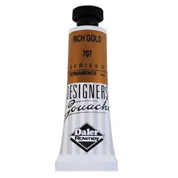 Daler Rowney Designers Gouache, 15 ml Tubes | Rich Gold