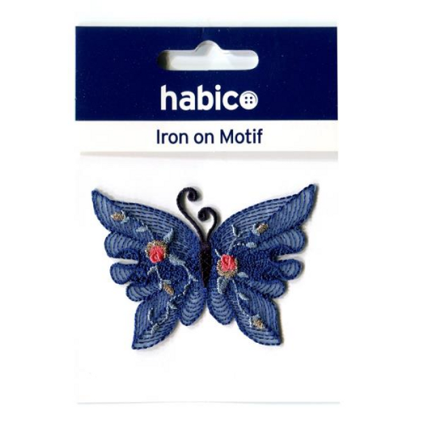 Habico | BLUE BUTTERFLY IRON ON MOTIF