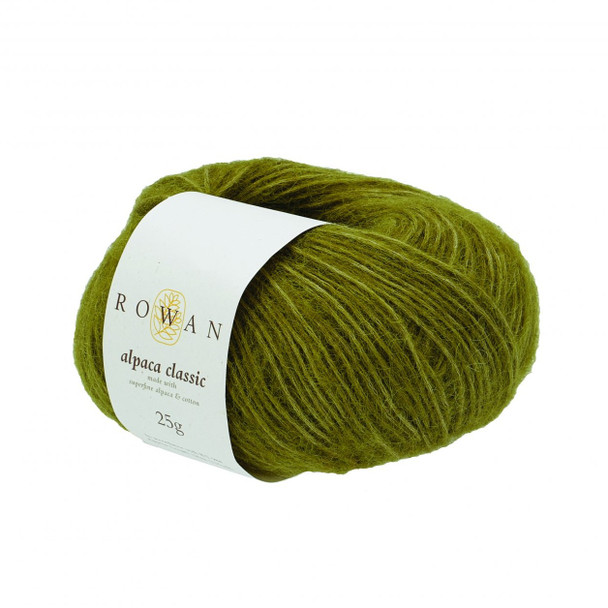 Rowan Alpaca Classic Dk Yarn, 25g Balls  | 111 Green Moss