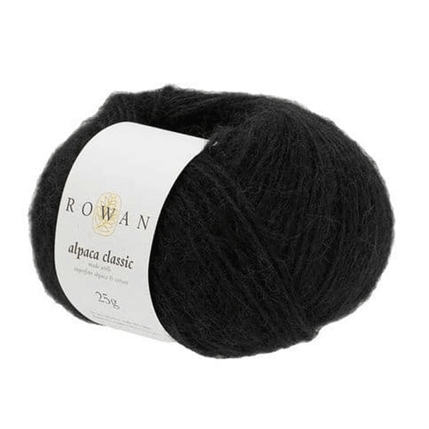 Rowan Alpaca Classic Dk Yarn, 25g Balls | 103 Noir