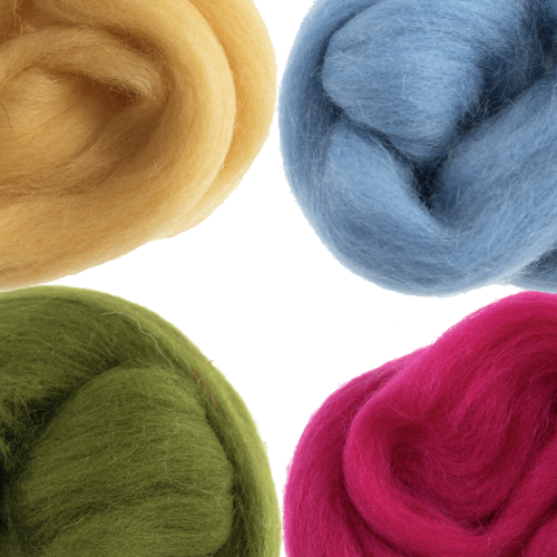 Natural Wool Roving | 10g | Trimits | Various Colours