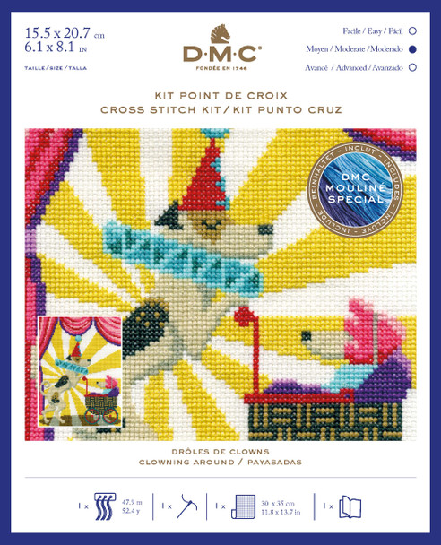 DMC | Cross Stitch Kit | Vintage Circus | Clowning Around