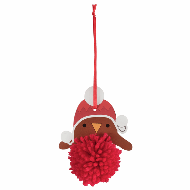Warm Robin Pom Pom Decoration Kit from Trimits