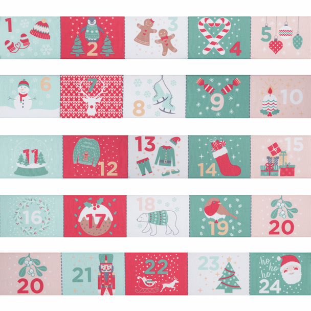 Trimits | Advent Calender Ribbon | 50mm