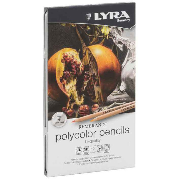 Lyra Rembrandt Polycolor Pencils | 12 Piece Tin - Main