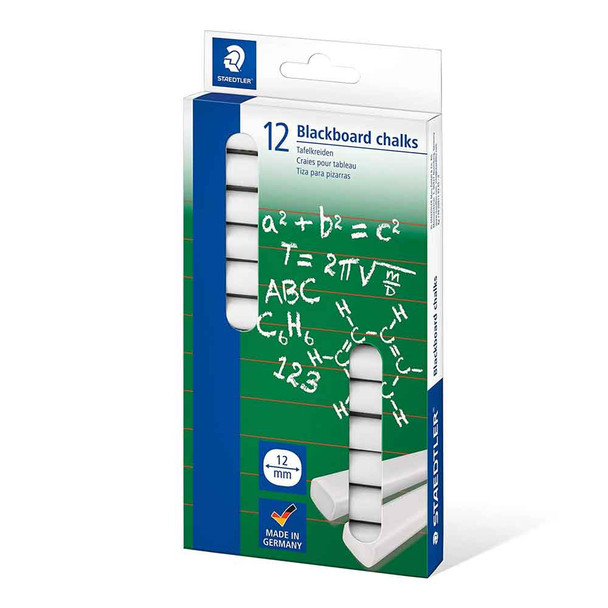 Staedtler Blackboard Chalks 12 Pack | White