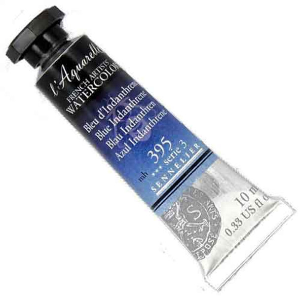 Sennelier l'Aquarelle Watercolour 10ml Tubes | Blue Indanthene 395 S3