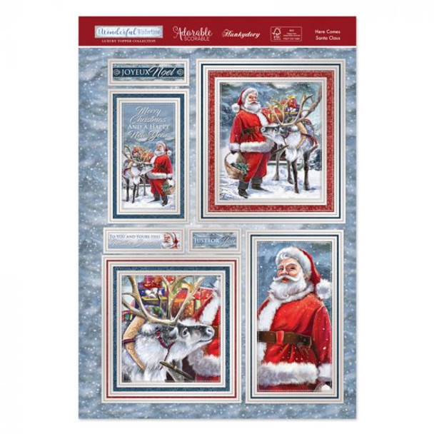 Hunkydory | Luxury Topper Set | A Wonderful Wintertime | Here Comes Santa Claus | Content