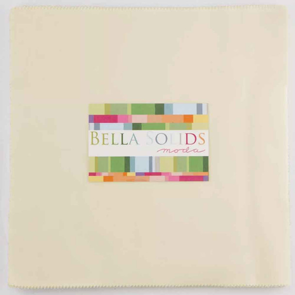 Bella Solids Moda Fabric | Snow | Layer Cake - Main Image