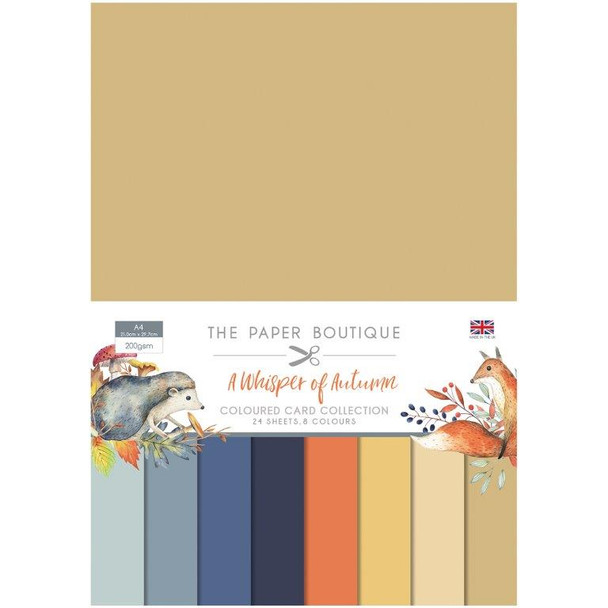 The Paper Boutique | A Whisper of Autumn | Coloured Card Collection | A4