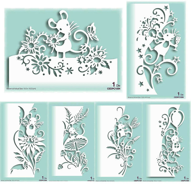 Creative Expressions | Craft Dies | Cathie Shuttleworth | Paper Cuts Collection | Garden Mouse Edger